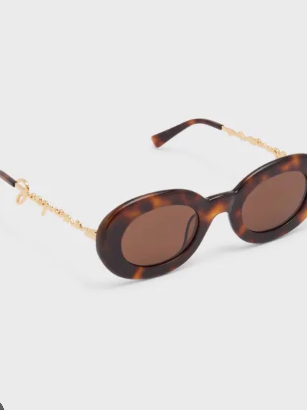 Jacquemus Tortoiseshell Oval Sunglasses - Dark Brown